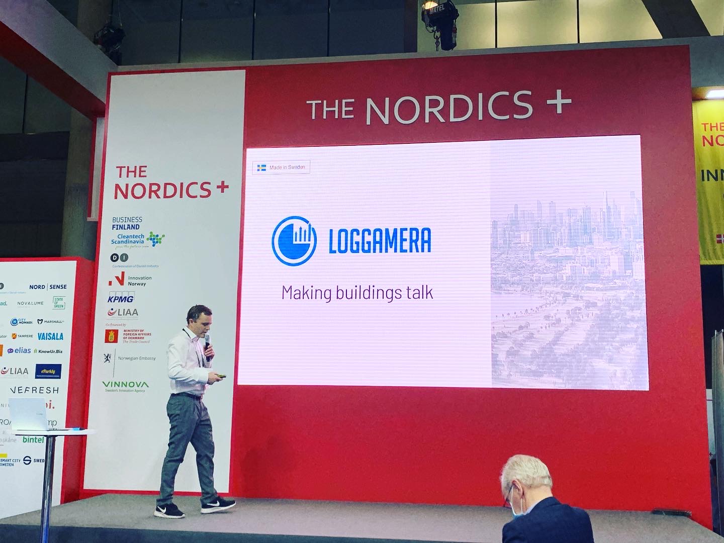 Loggamera pitch i Barcelona.