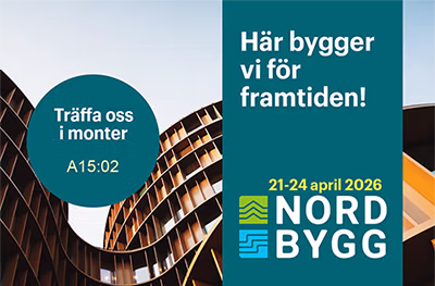 Träffa oss på Nordbygg 2026