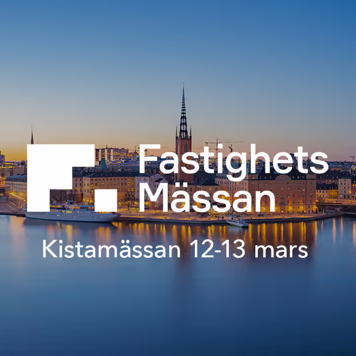 Besök oss på Fastighetsmässan 12-13 mars