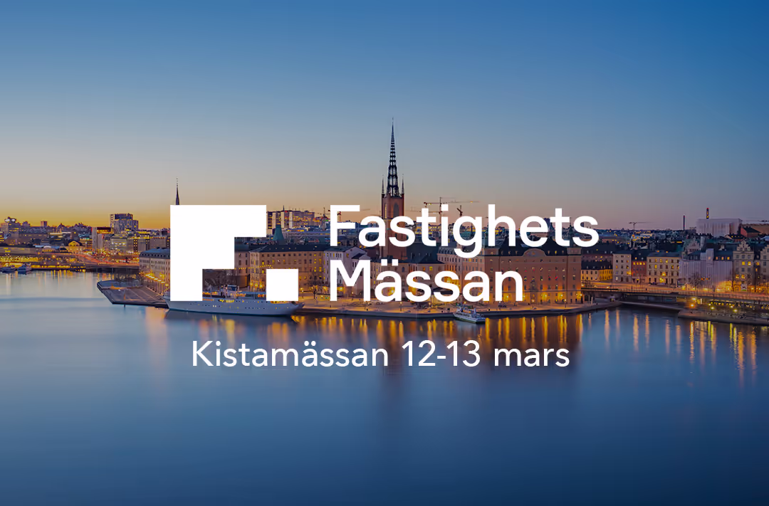 Besök oss på Fastighetsmässan 12-13 mars