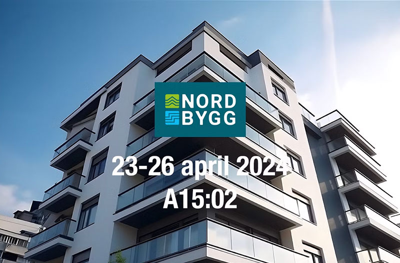 Besök oss på Nordbygg 23-26 april på Stockholmsmässan