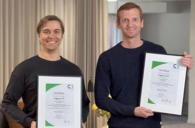 Loggamera tar täten - Först i Sverige med ISO 27001-certifiering inom IMD